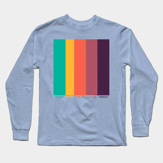 Color palette Long Sleeve T-Shirt by Kind_aquarelle